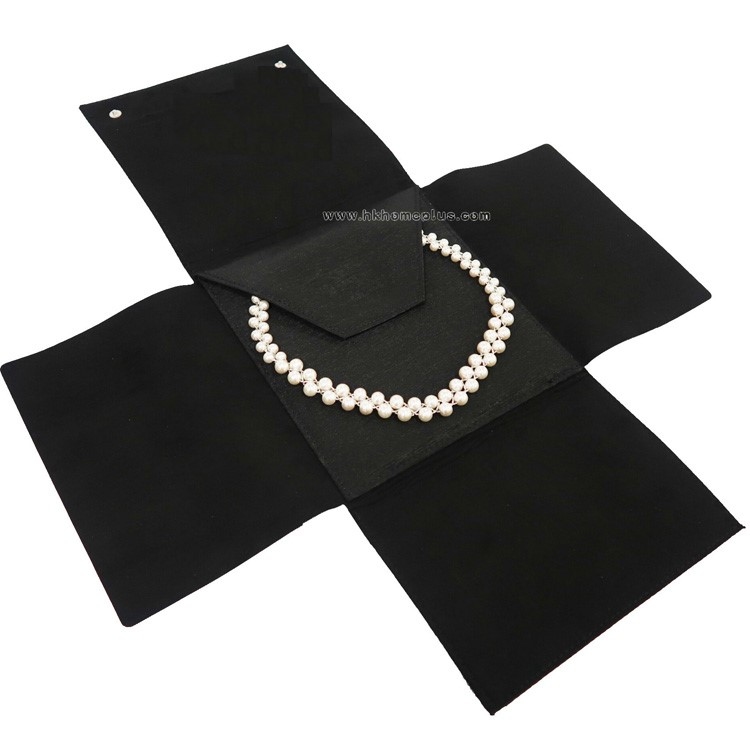 Sandra - 織花仿絲項鍊收納袋