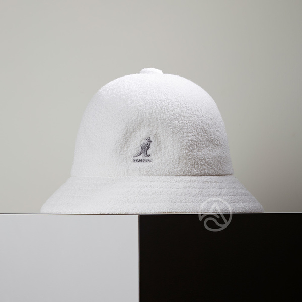 KANGOL Bermuda Casual 白色 百慕達帽 鐘型 漁夫帽 195169015-06