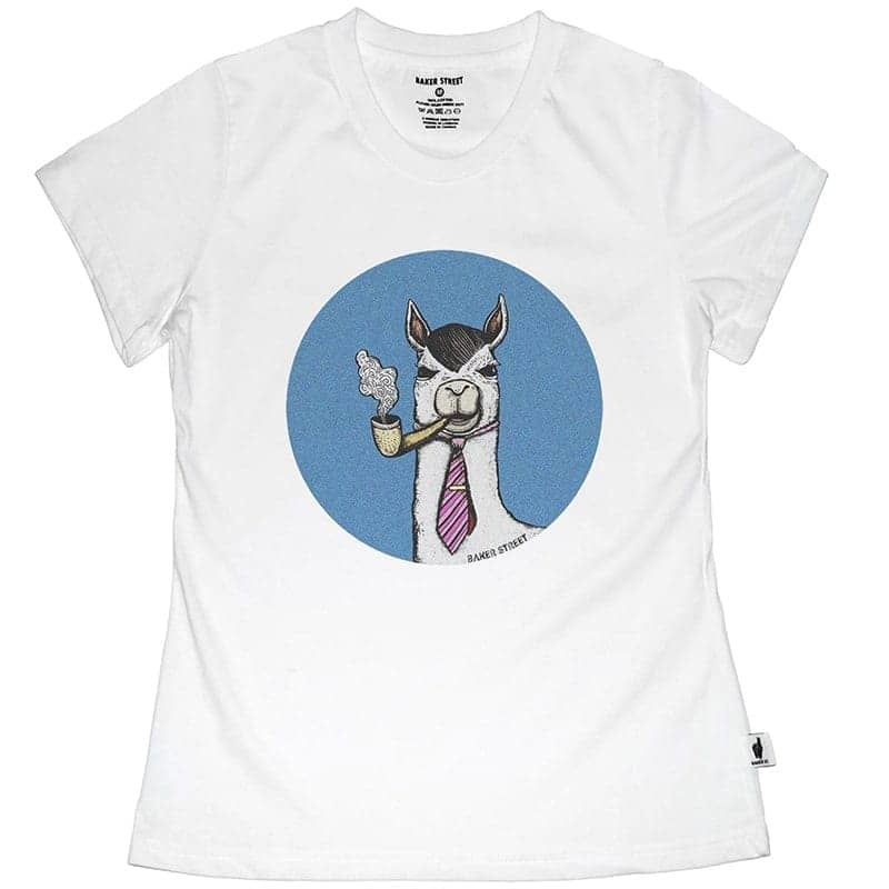 Smokin' Alpaca 藍圈煙斗 女版短T