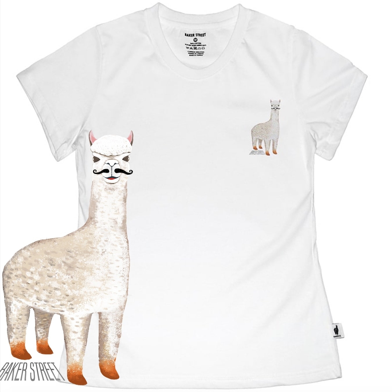 Mustache Alpaca 女版短袖T恤