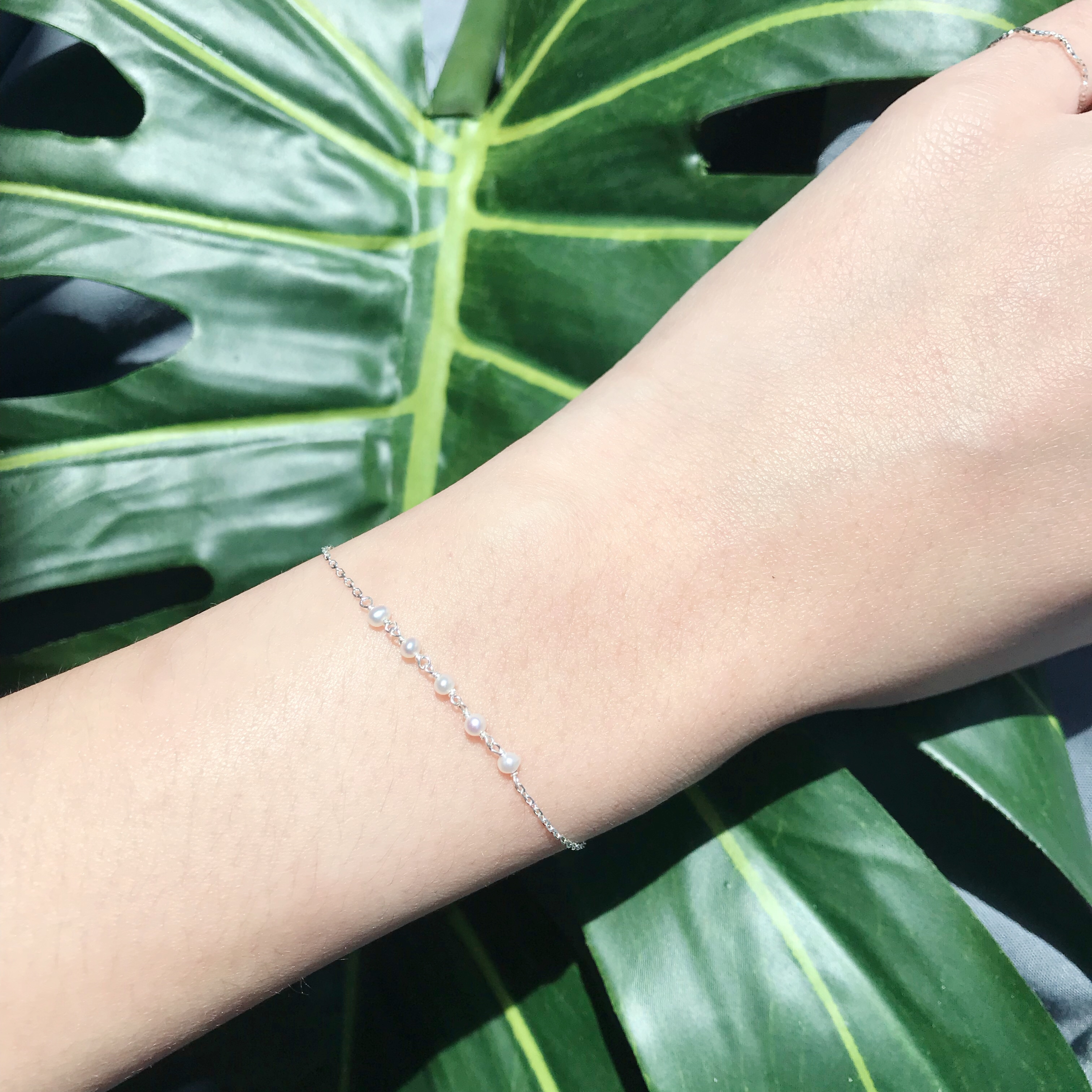 小珍珠協奏曲手鍊-銀