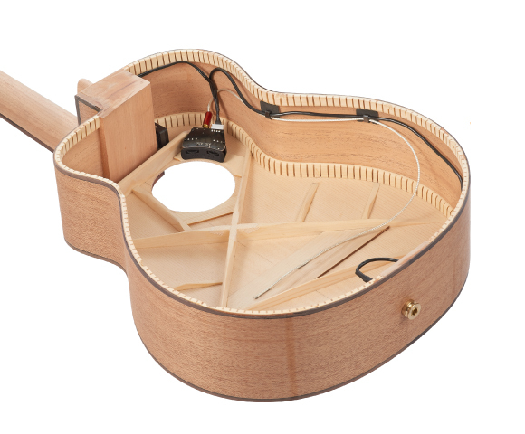 烏克麗麗拾音器內部結構示意圖