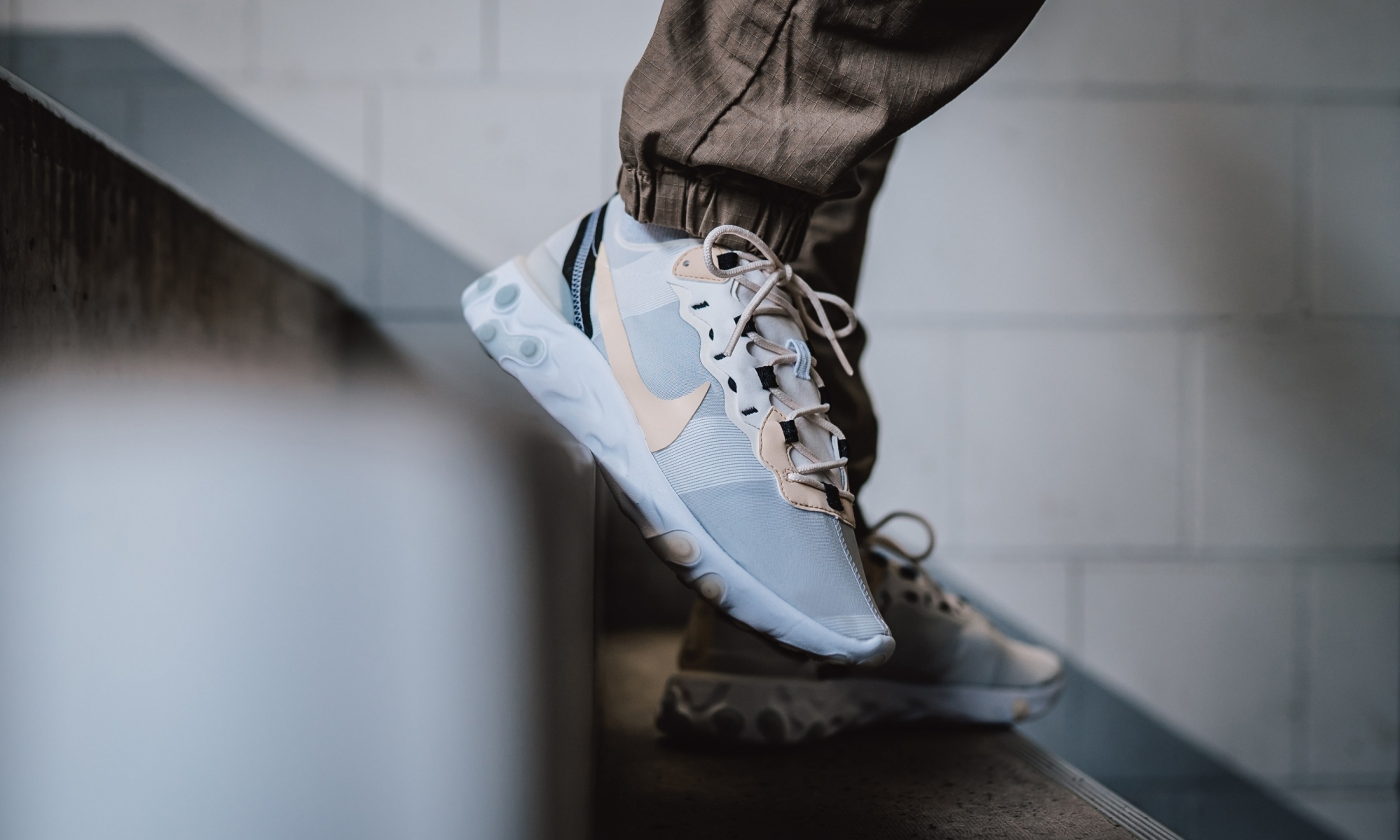 NIKE X Billys React Element 55 大豆米色