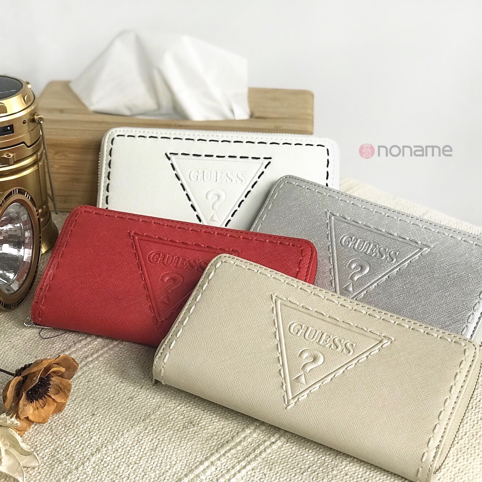 Guess 經典 大Logo 質感 長夾