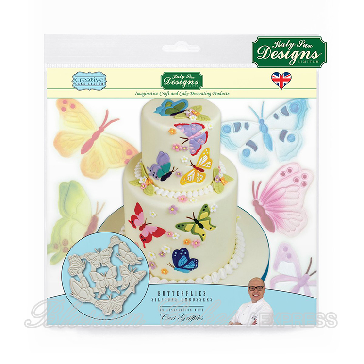 Katy Sue Butterflies Silicone Embossers
