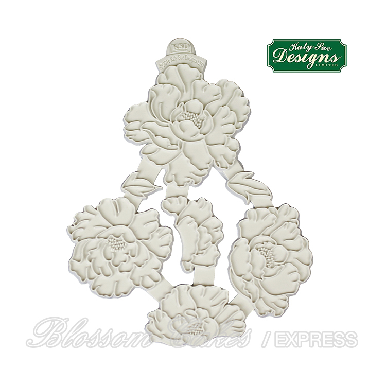 Katy Sue Peonies Silicone Embossers