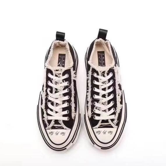 [預購] xVessel Vanness Wu  G.O.P. Lows black 硫化解構帆布鞋