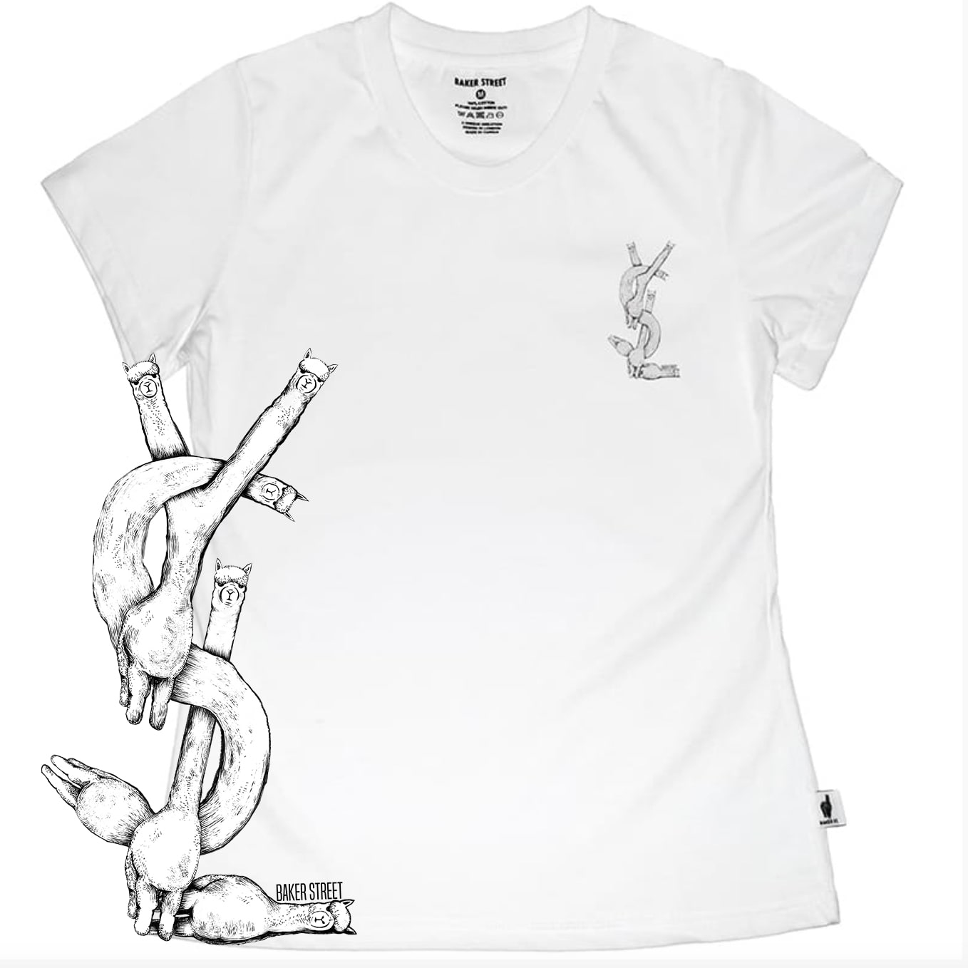 Little Stamp:Exercising Alpaca 聖羅駝 女版短T