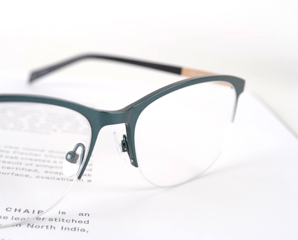 【nine】丹麥輕質記憶β鈦 IBT系列光學眼鏡-灰綠 NI2558 GRN