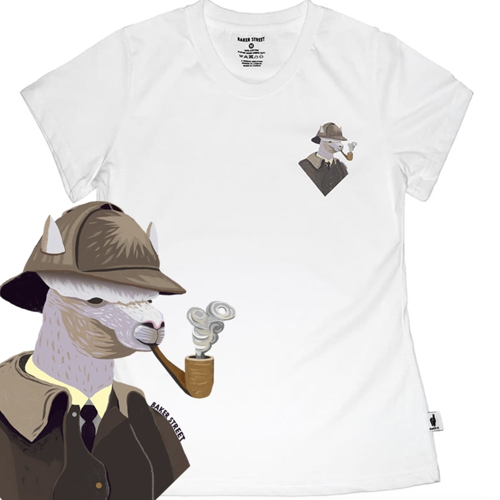 Little Stamp: Sherlock 偵探煙斗 女版短T