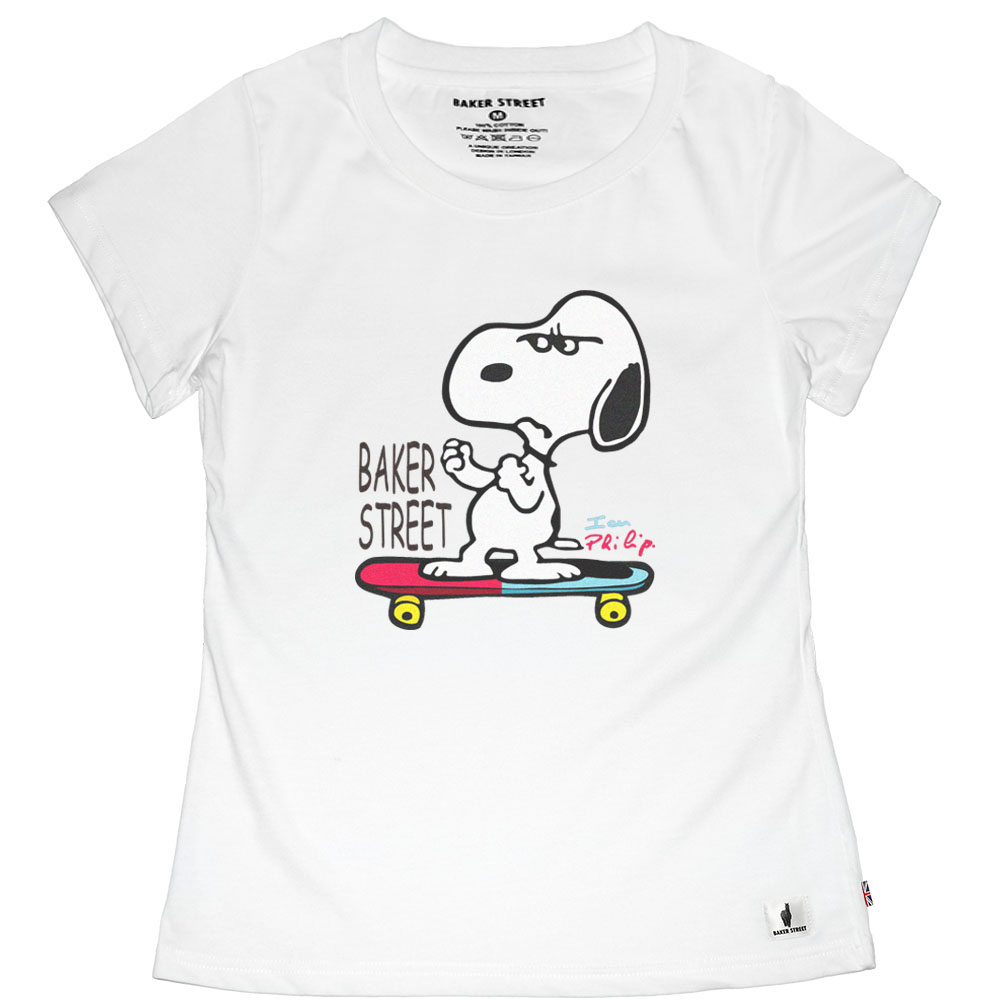 Skate Snoopy 生氣史奴比 女版短T