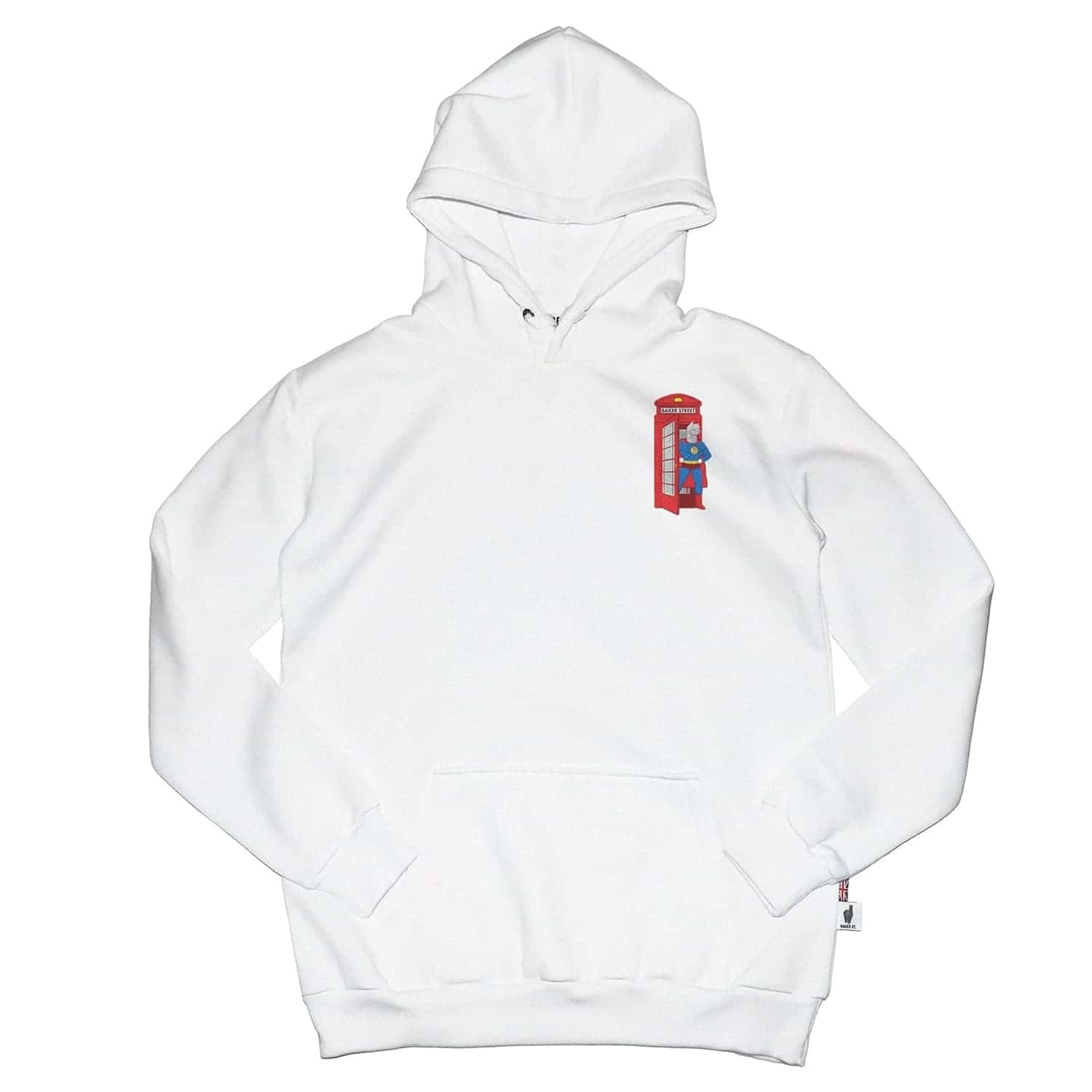 Little Stamp: Super Alpaca 超人電話亭 高磅數長袖帽T