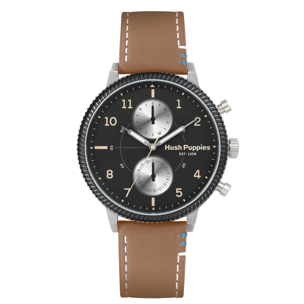 Signature 軍風雙眼腕錶