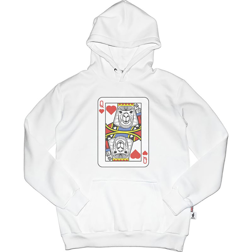 Alpaca Poker Queen 高磅數長袖帽T