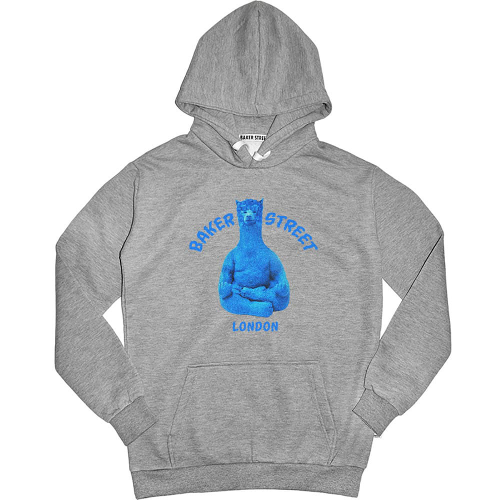 Meditating Alpaca 阿密駝佛A 高磅數長袖帽T