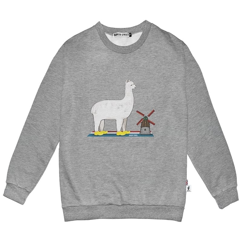 Alpaca in Holland 高磅數長袖圓T