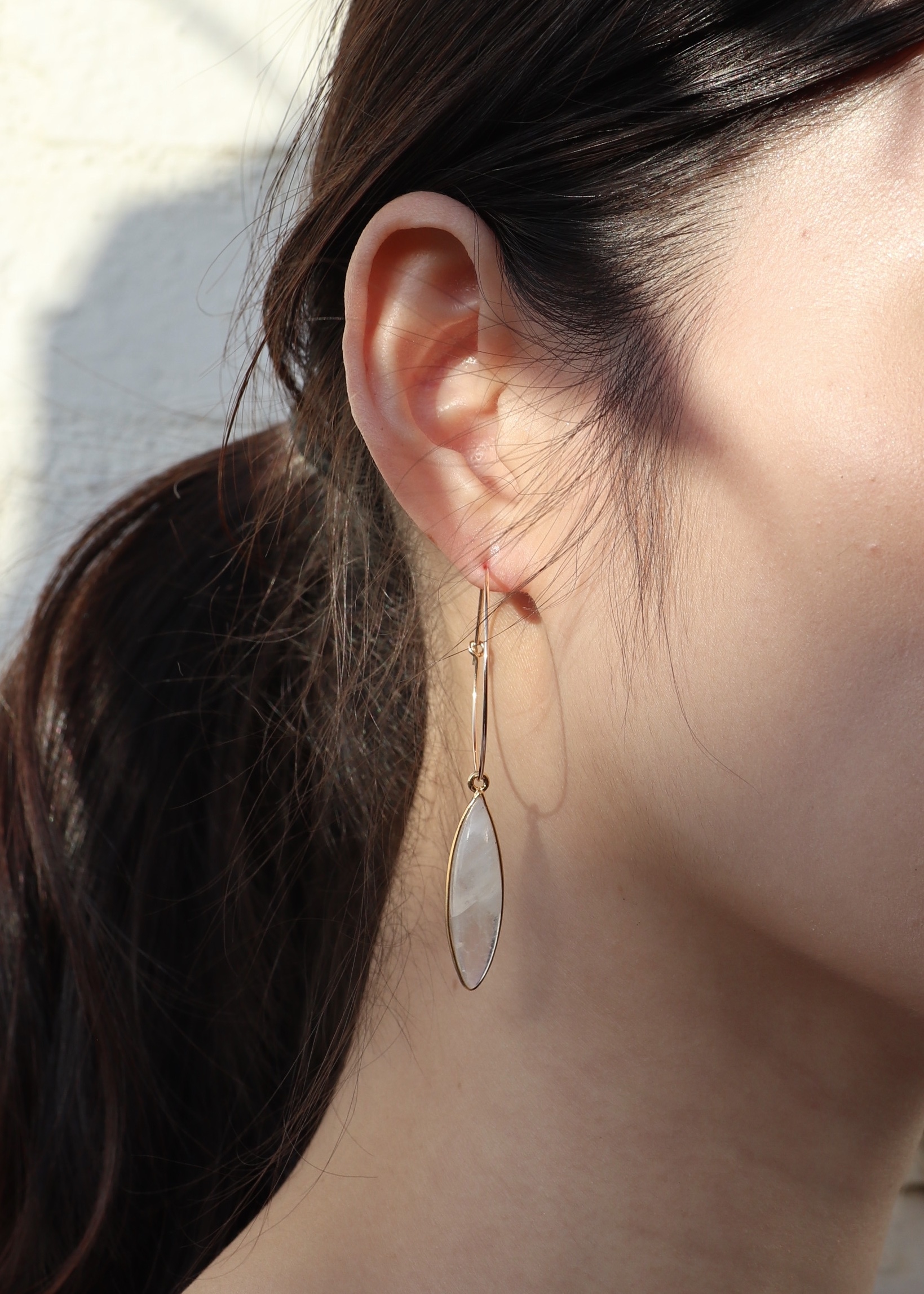 Blue Moonstone Earrings