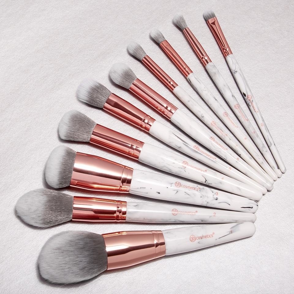 BH Cosmetics Marble Luxe 10 Piece Brush Set