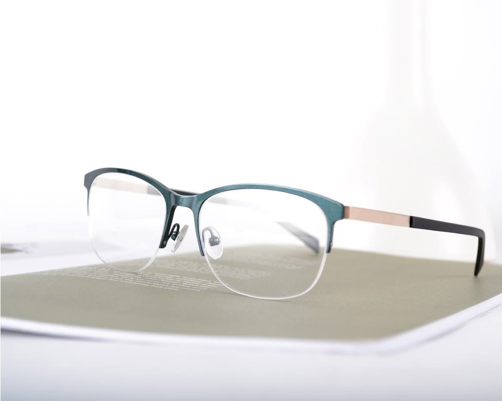 【nine】丹麥輕質記憶β鈦 IBT系列光學眼鏡-灰綠 NI2558 GRN