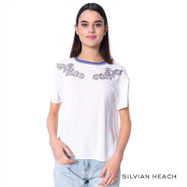 【silvian-heach】胸口圖騰短袖T恤