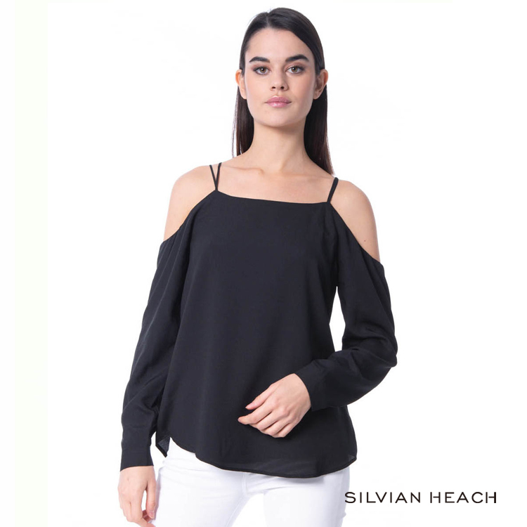 【silvian-heach】素色挖肩長袖襯衫