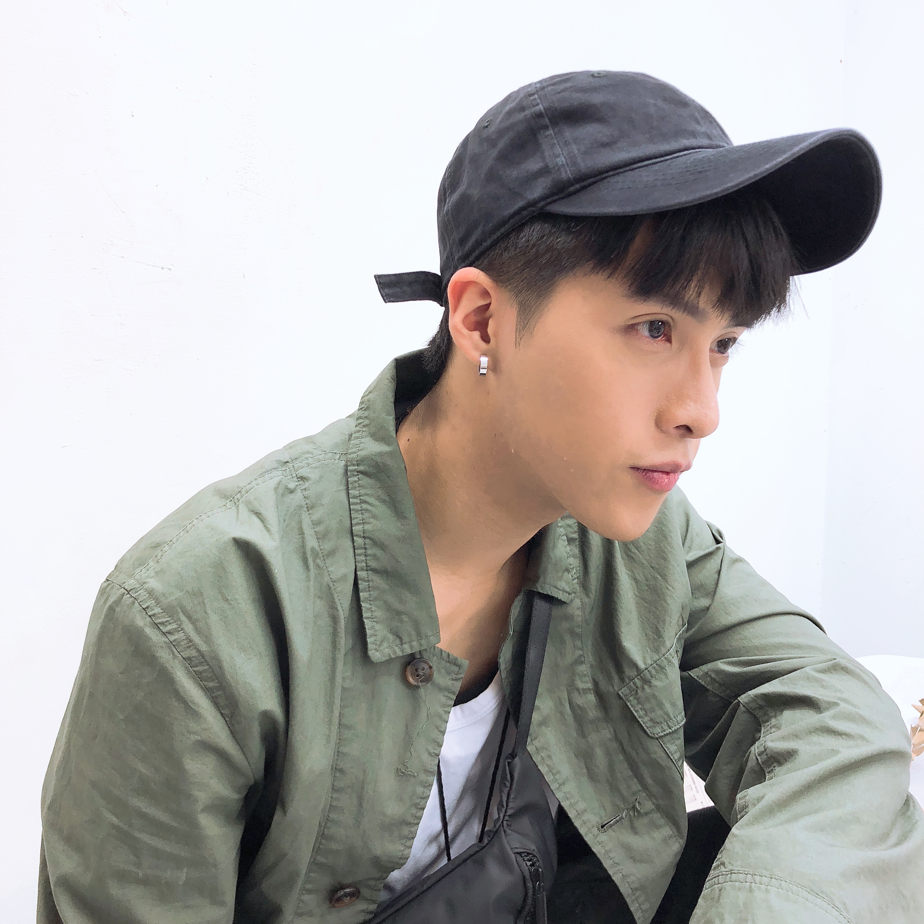 刷舊水洗布料老帽/五色