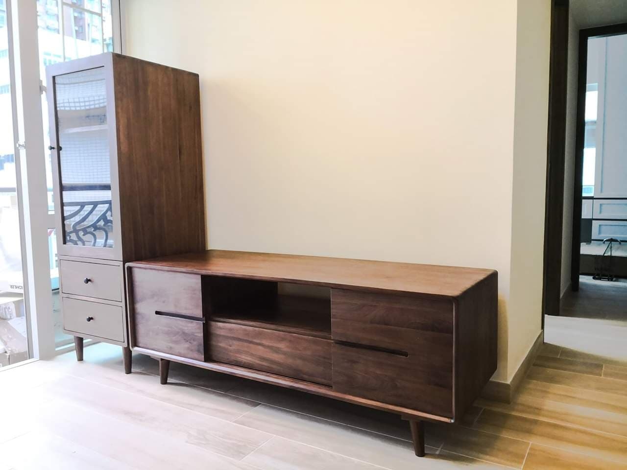 美國白橡木胡桃木櫻桃木原木實木傢俬