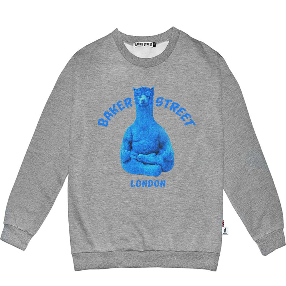 Meditating Alpaca 阿密駝佛A 高磅數長袖圓T