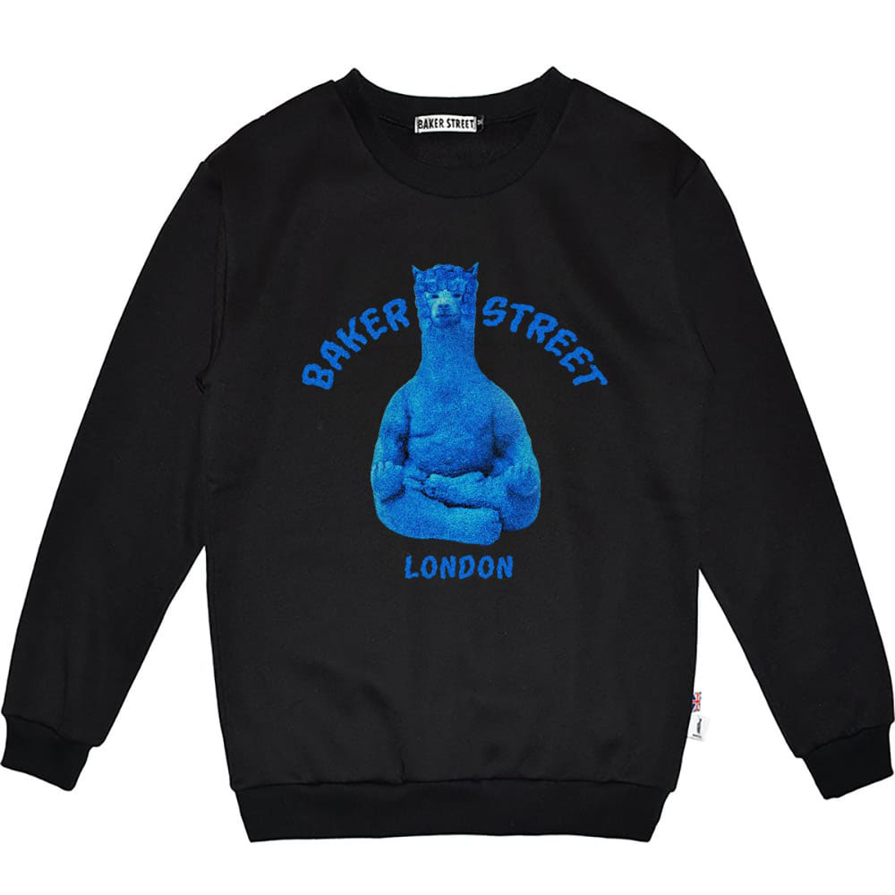 Meditating Alpaca 阿密駝佛A 高磅數長袖圓T