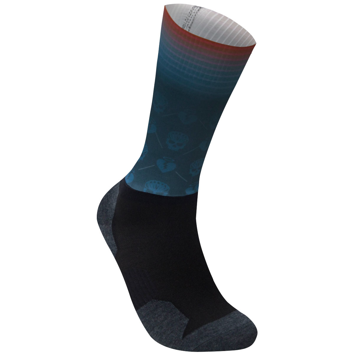 運動空力襪 Happy Sam 紅藍