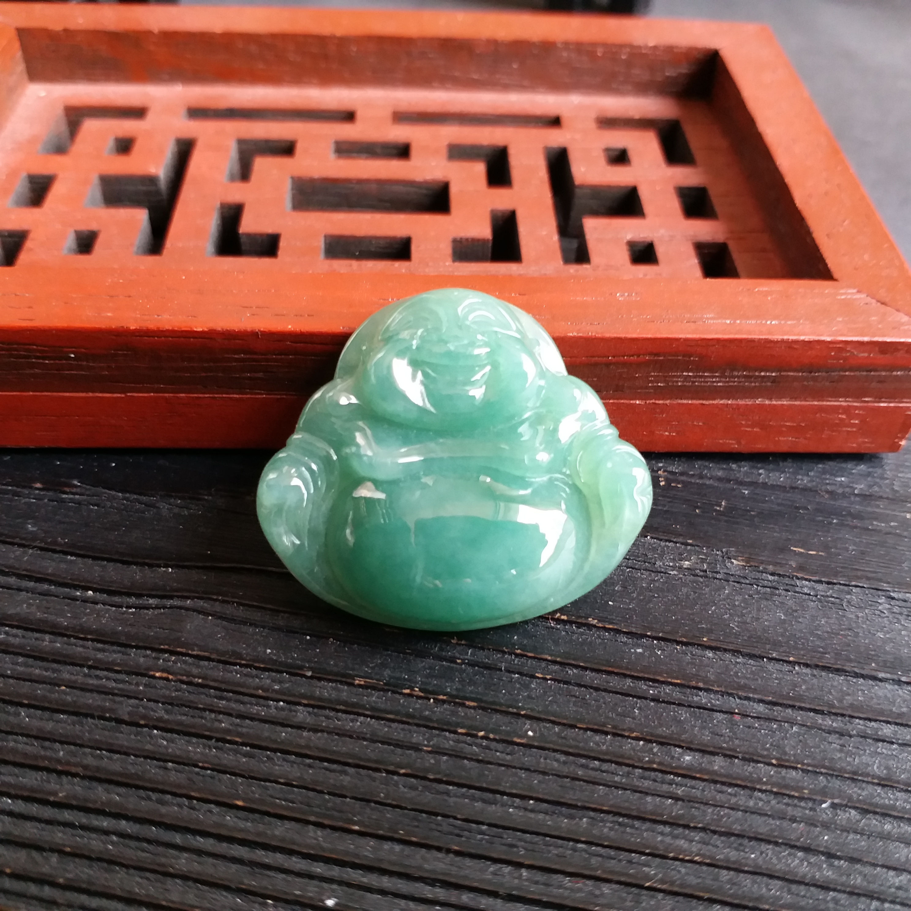 J1441 冰滿綠笑佛