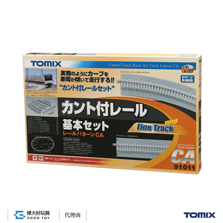 TOMIX 91011 軌道組 (附傾斜軌) 基本套組 (CA)