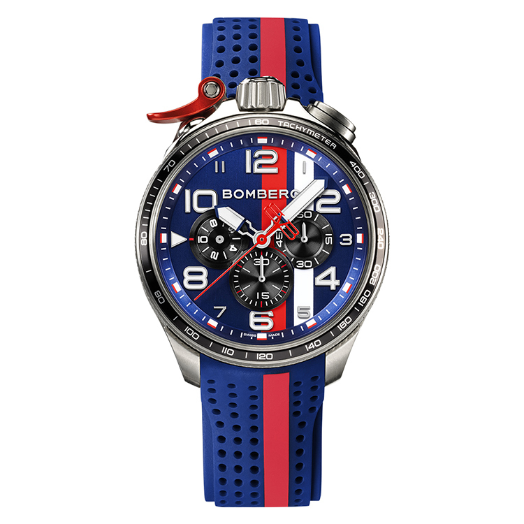 BOLT-68 系列全鋼藍面XL復古賽車計時碼錶