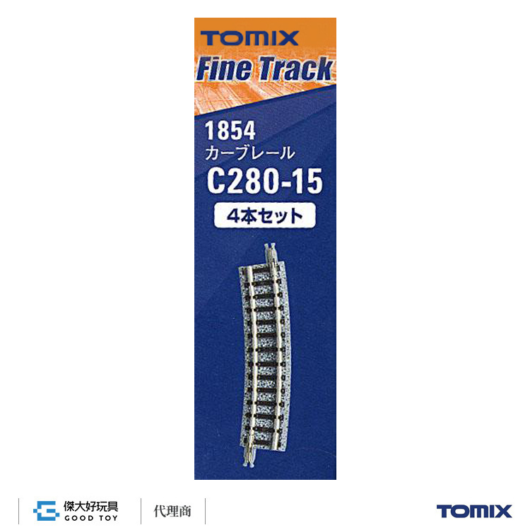 TOMIX 1854 彎軌 C280-15(F) (4入) 木枕