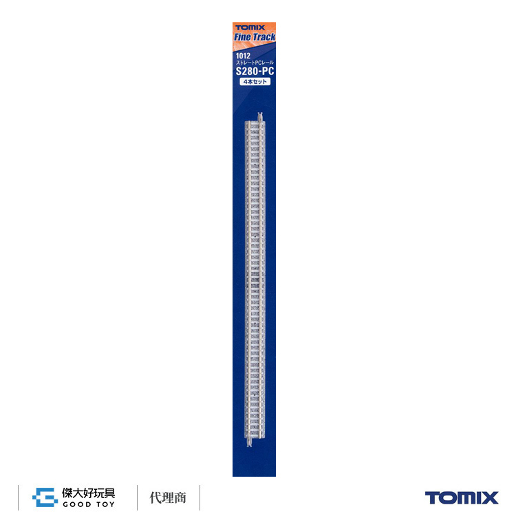 TOMIX 1012 直軌 S280-PC(F) (4入) 水泥枕