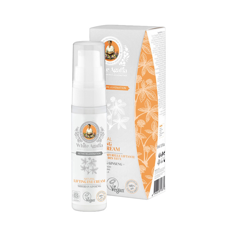 white agafia lifting eye cream