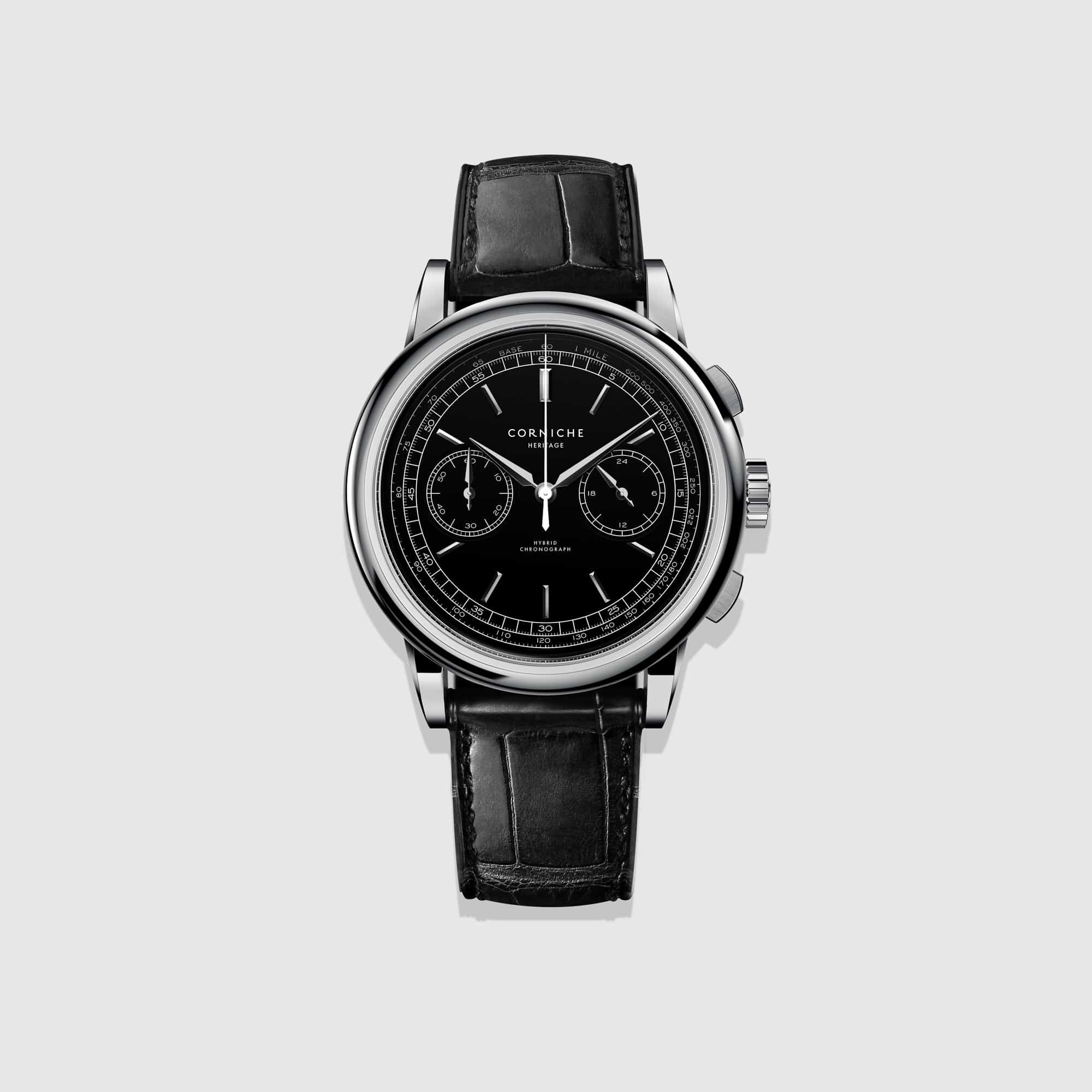 Heritage Chronograph - Stainless Steel and Black Dial