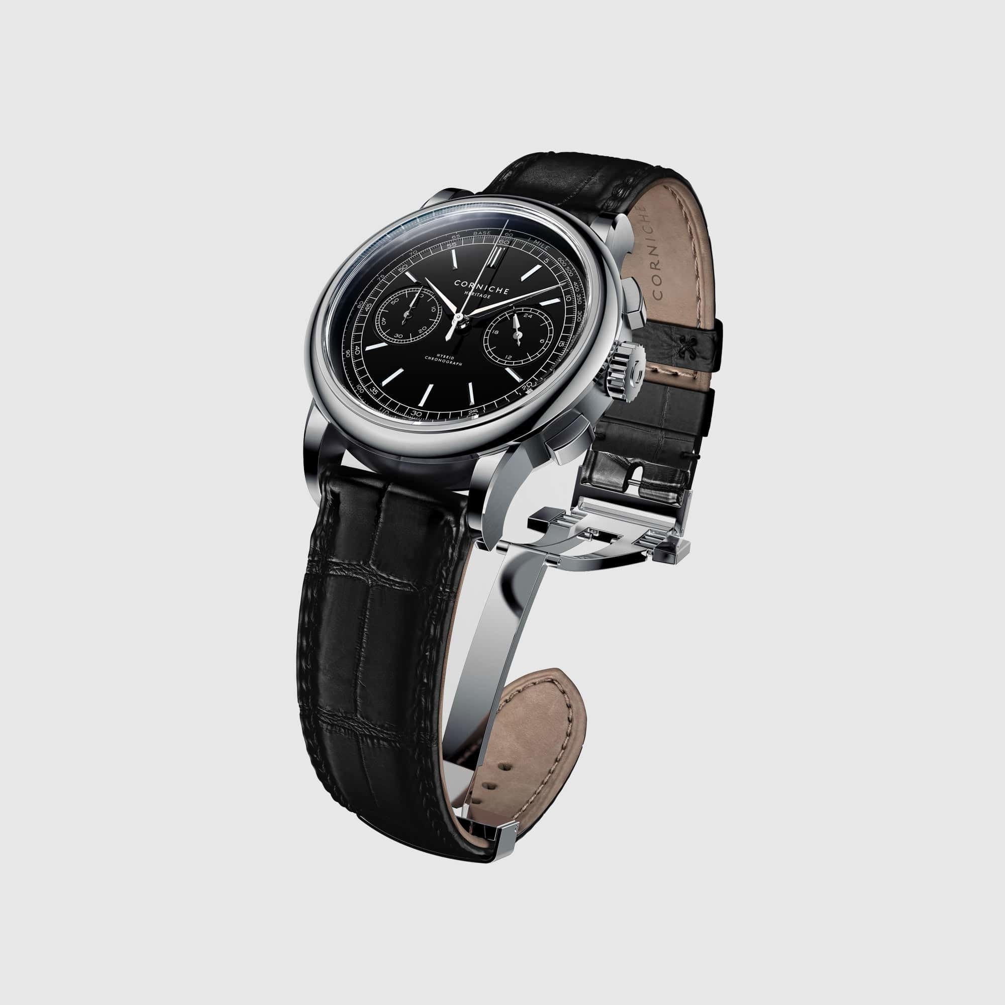 Heritage Chronograph - Stainless Steel and Black Dial