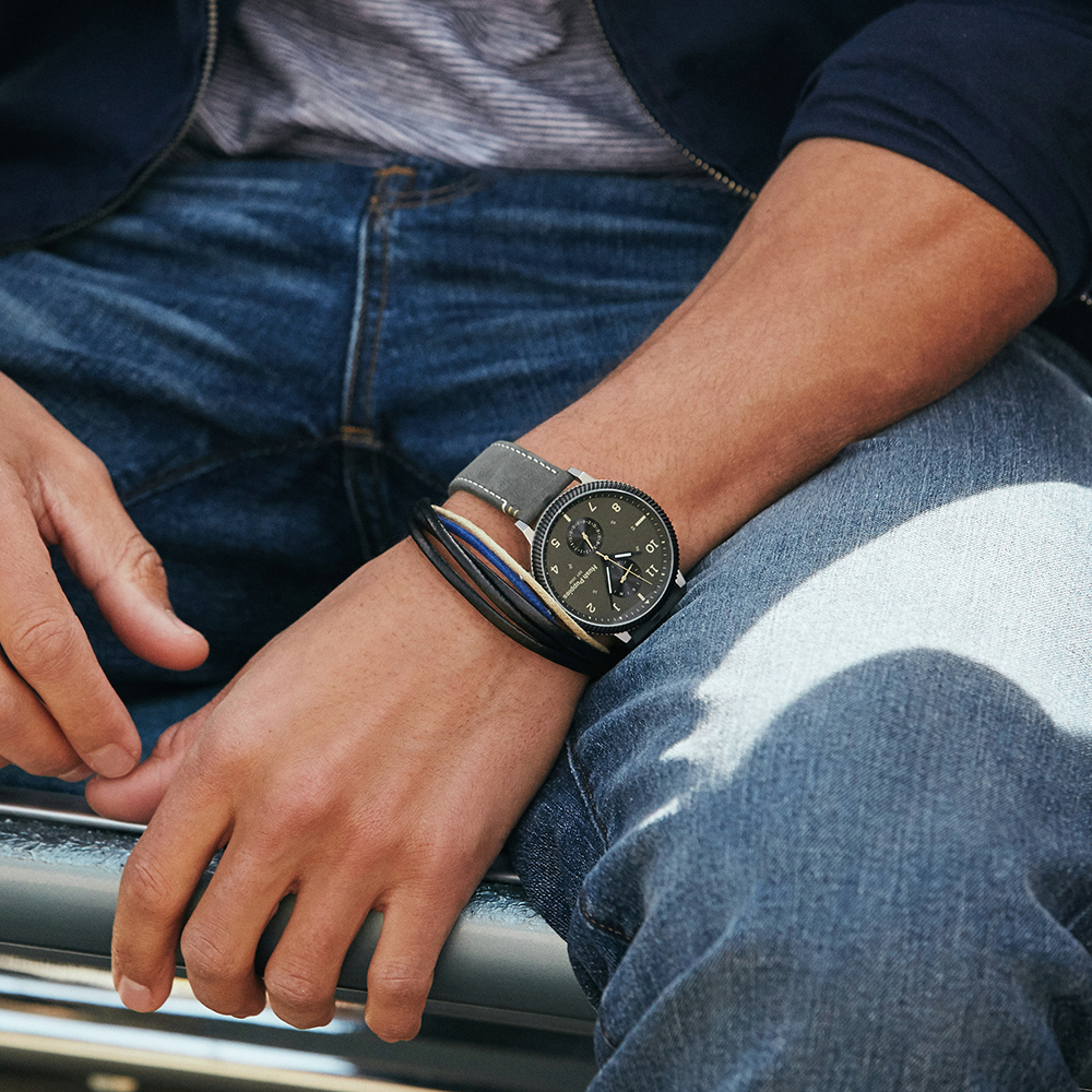 Signature 軍風雙眼腕錶