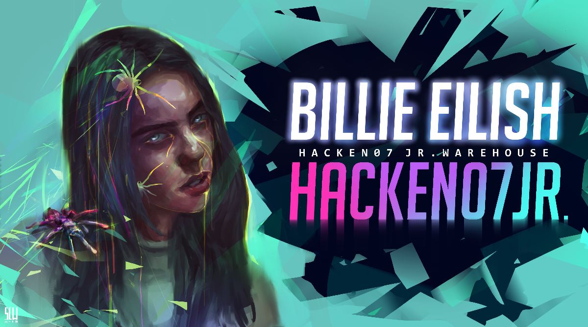 品牌封面創作精裝捲筒海報 90 x 50cm / Hacken07 Jr. x 新生代流行巨星 Billie Eilish