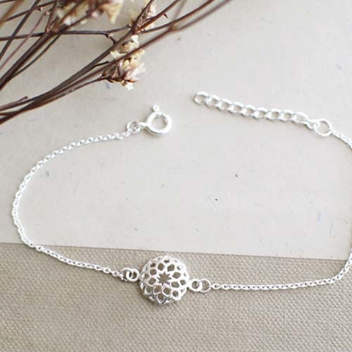花間嬉遊純銀手鍊/SB902