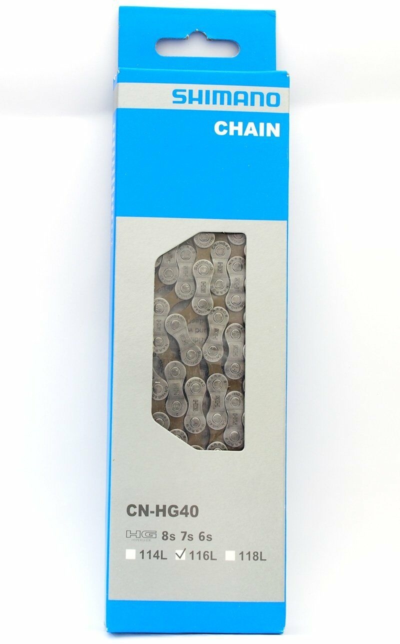 SHIMANO CN-HG40 CHAIN 6/7/8 Speed MTB & Road inc Joining Link OEM HG40 
