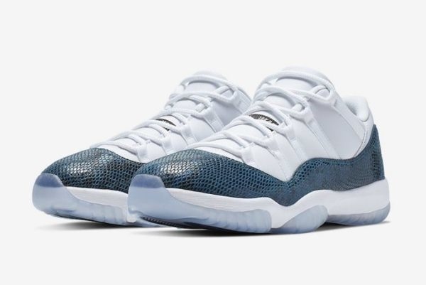 -(A4c)-AIR JORDAN 11 RETRO LOW LE "NAVY SNAKESKIN" 藍蛇紋-CD6846 102