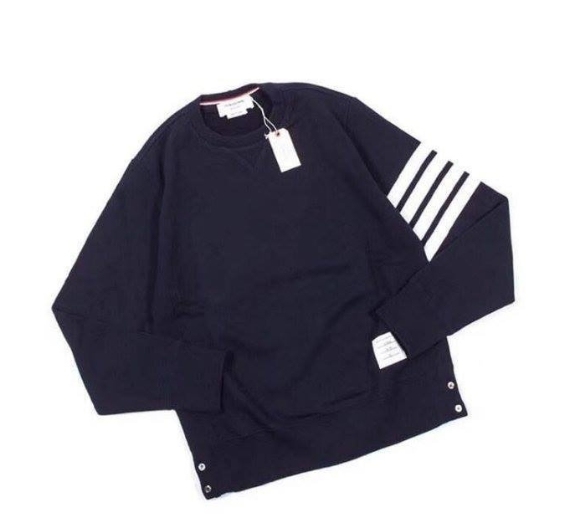 THOM BROWNE 棉圈衛衣 深藍