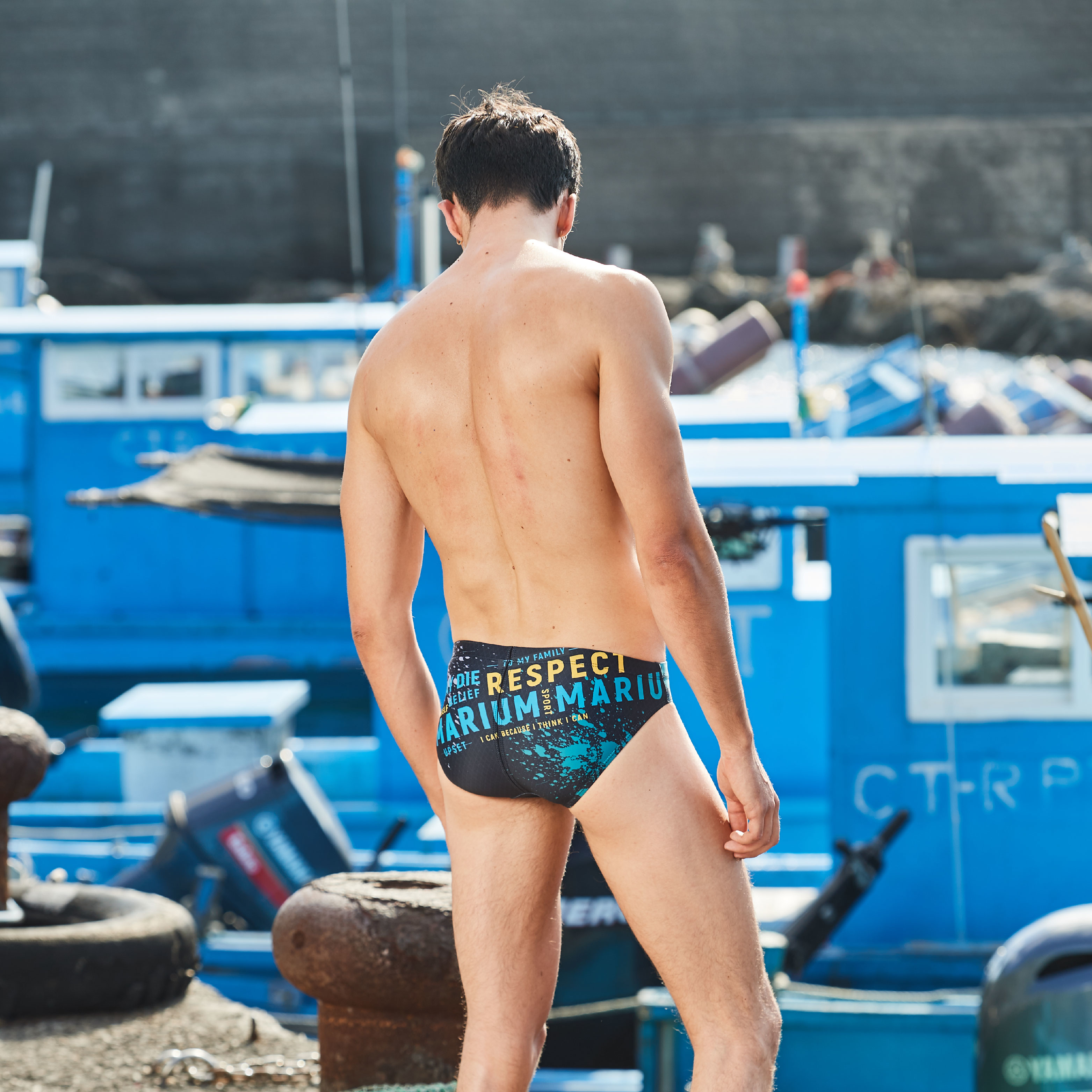 MAR-19102 大男競賽型泳褲 - English Murmur