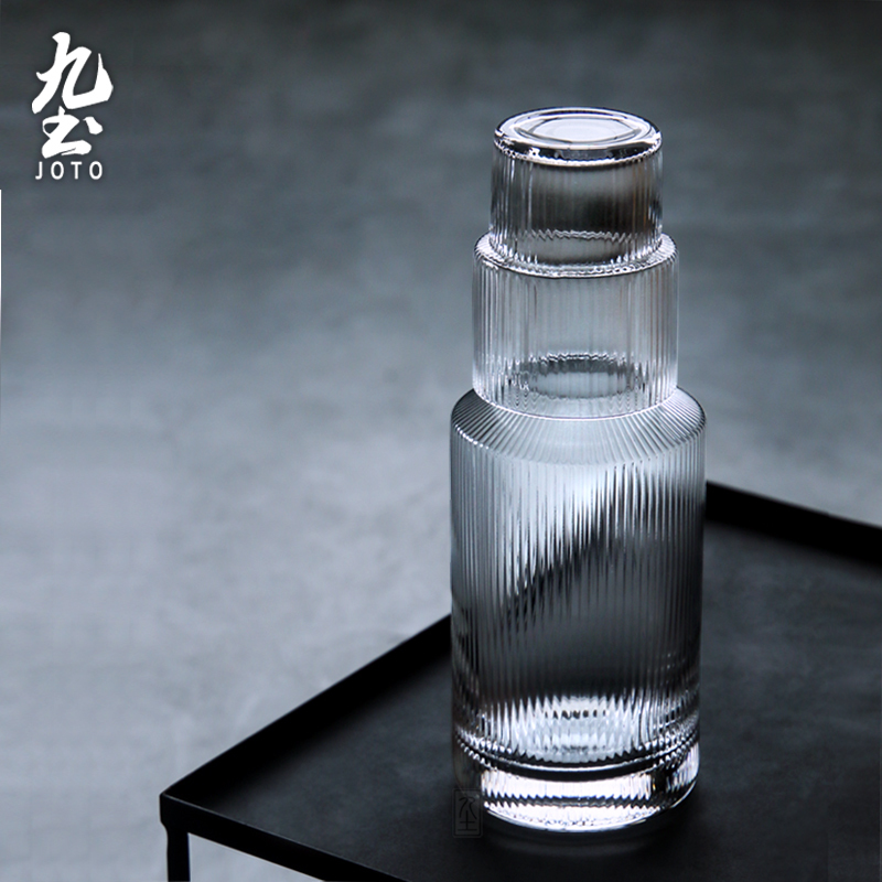 最安プラン 九土手工吹製豎條紋水晶玻璃杯_TZR0062 その他