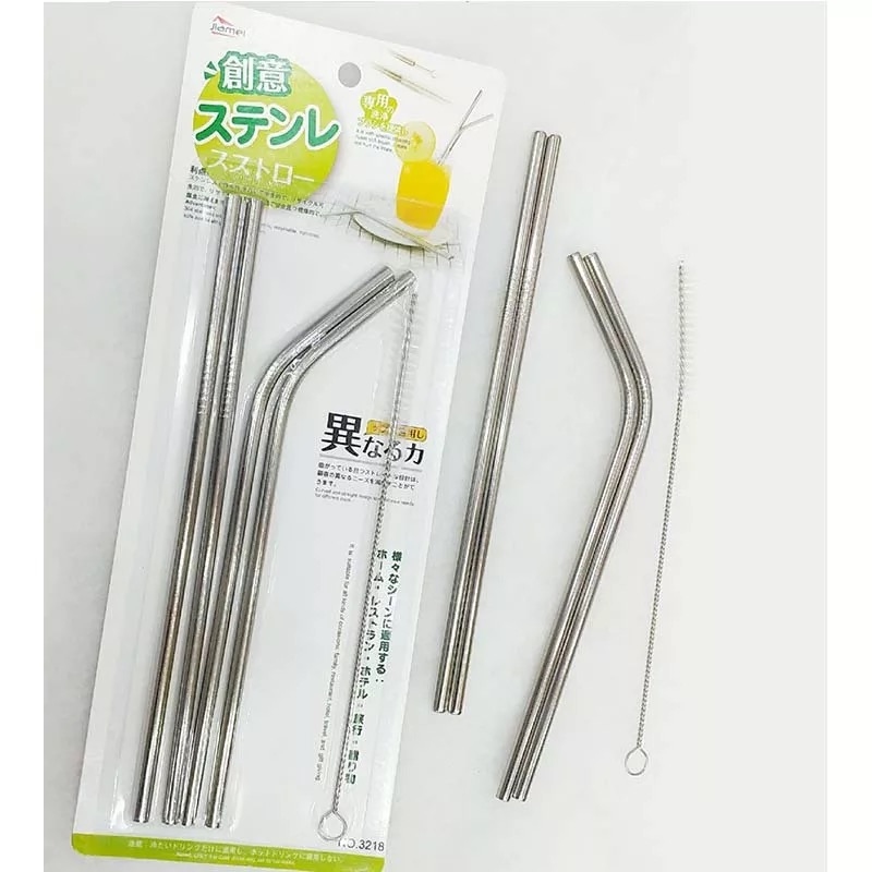 環保飲管套裝連清潔刷子