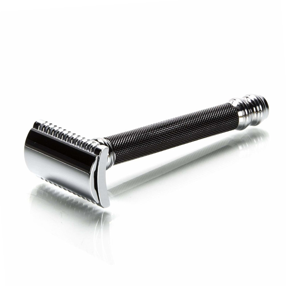 美國 Parker - 26C 黑曼巴 復古雙面安全手動刮鬍刀（開放式刀頭 / 傳統老式雙刃刮鬍刀片）