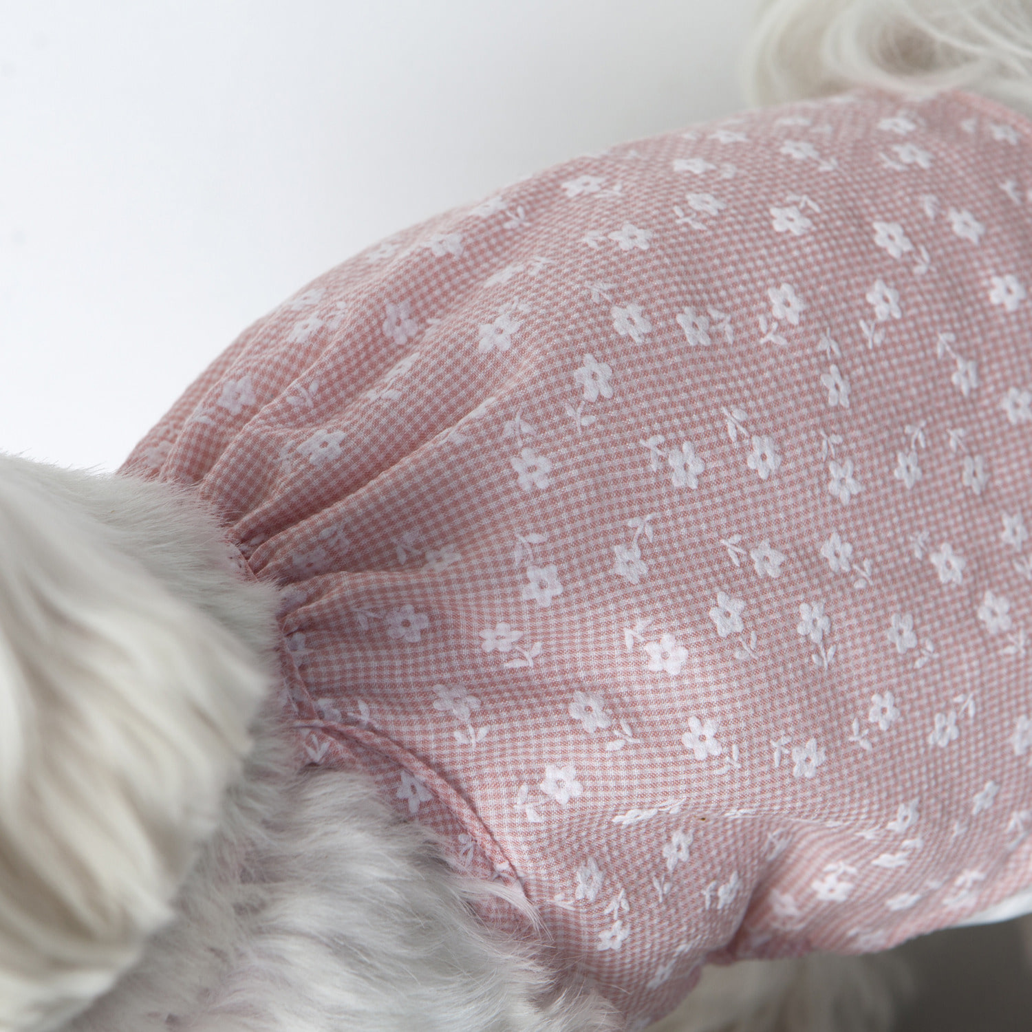 ★Dentist Appointment★ 格紋小花細肩帶背心 (粉紅)