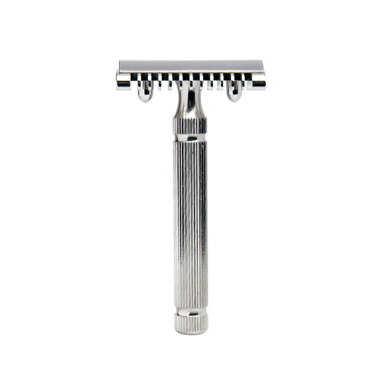 義大利 Fatip - 42100 復古雙面安全手動刮鬍刀（開放式刀頭 / 傳統老式雙刃刮鬍刀片）